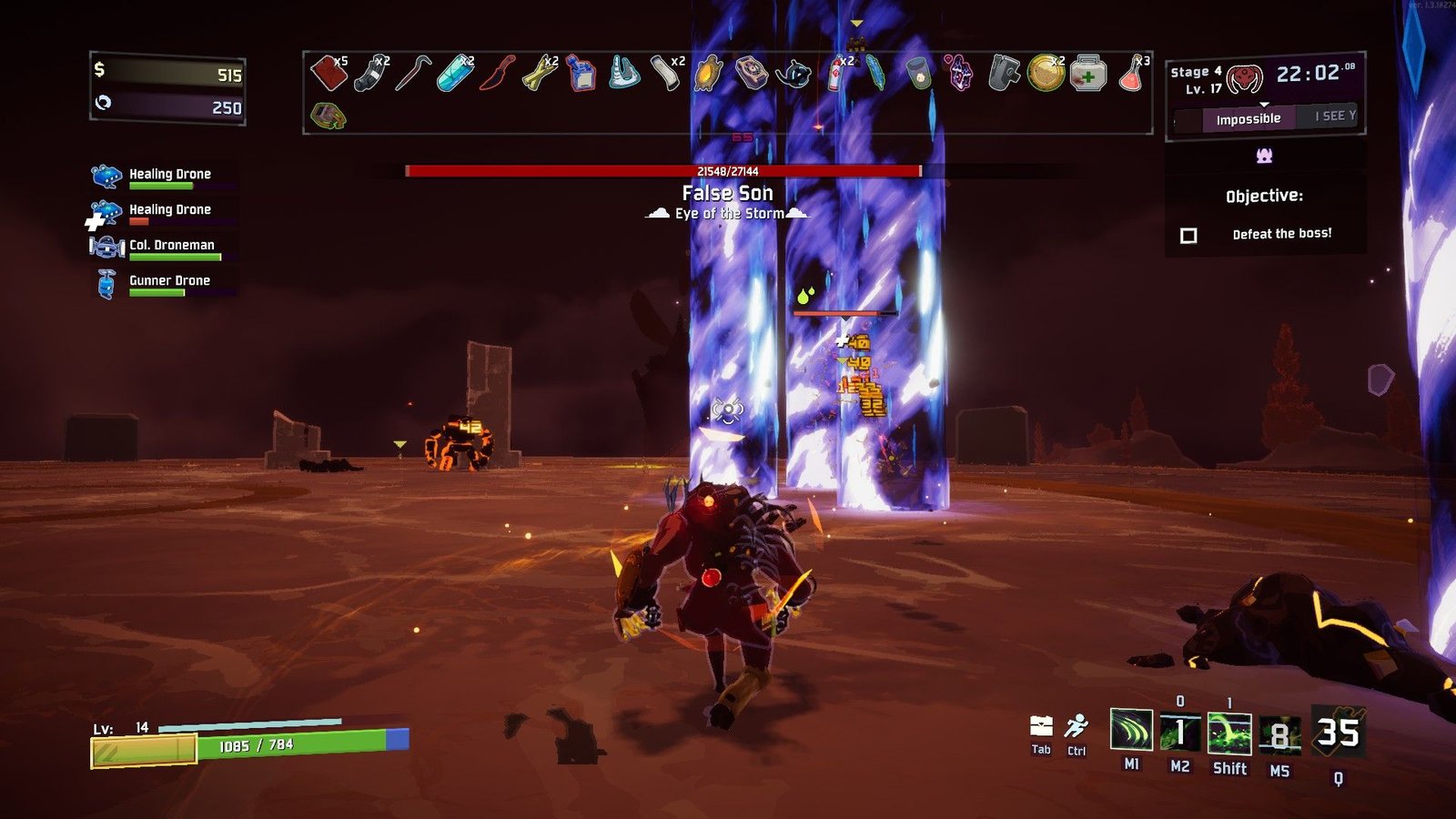 Fighting the False Son as Acrid in Risk of Rain 2