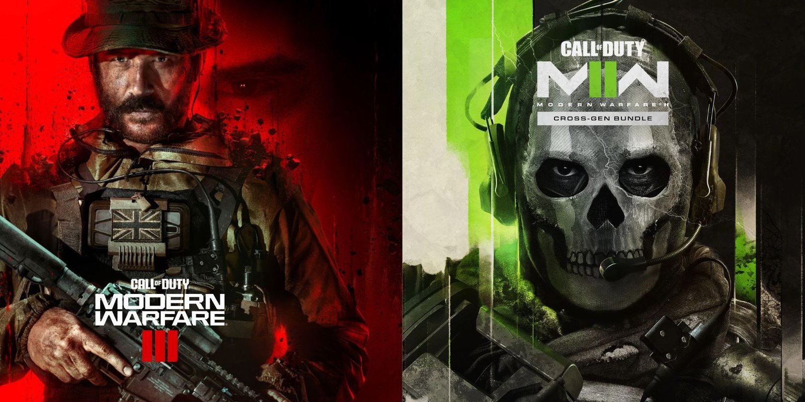 mw2 and mw3 cover arts.