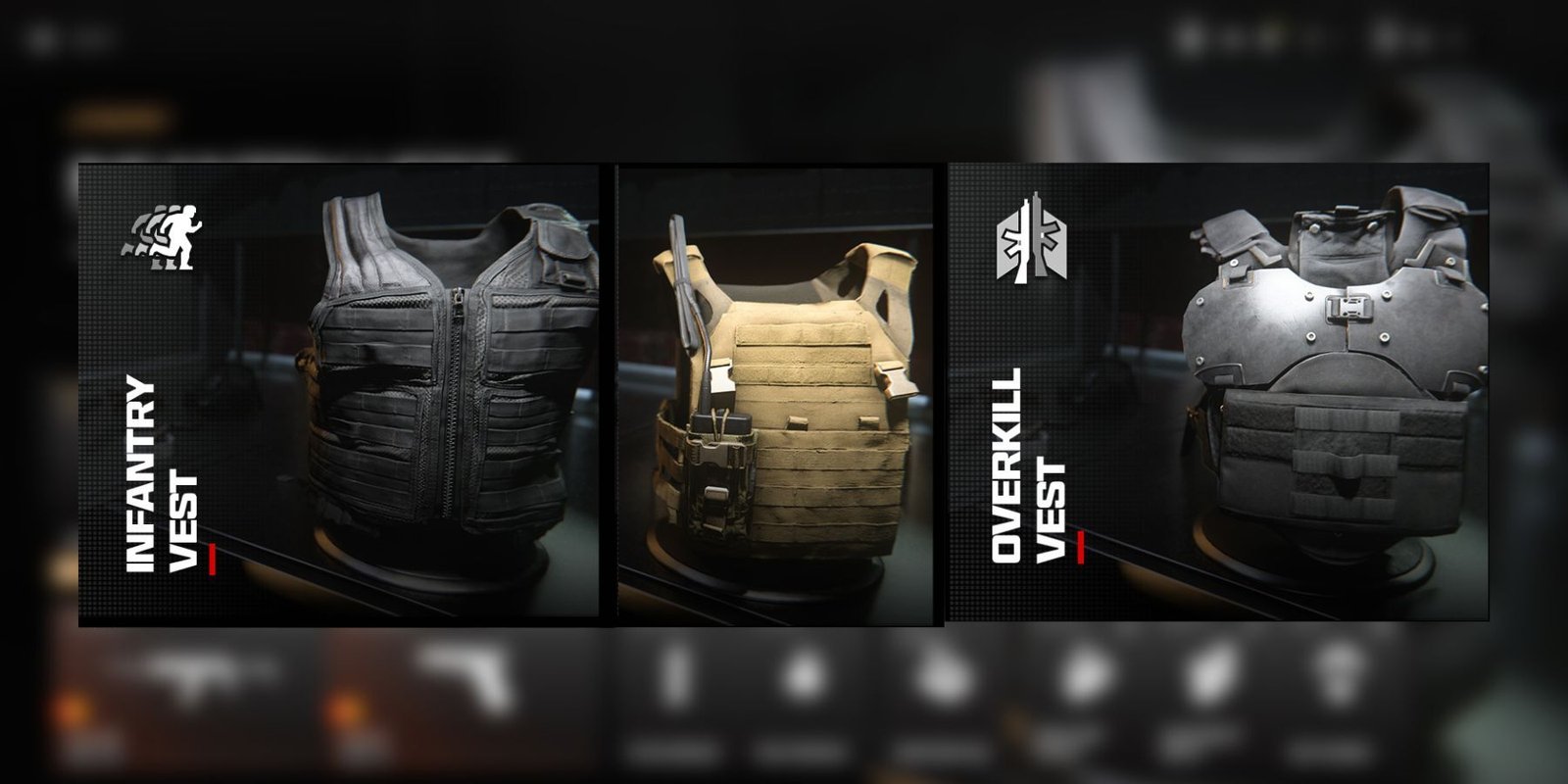 perk packages in new vests in modern warfare 3.