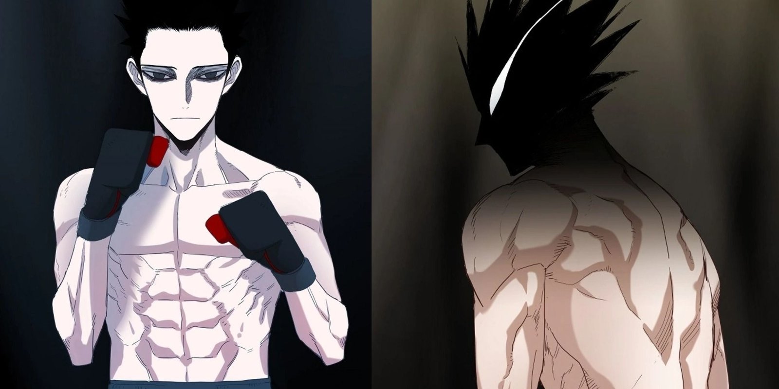 the boxer manhwa yu in a boxing stance