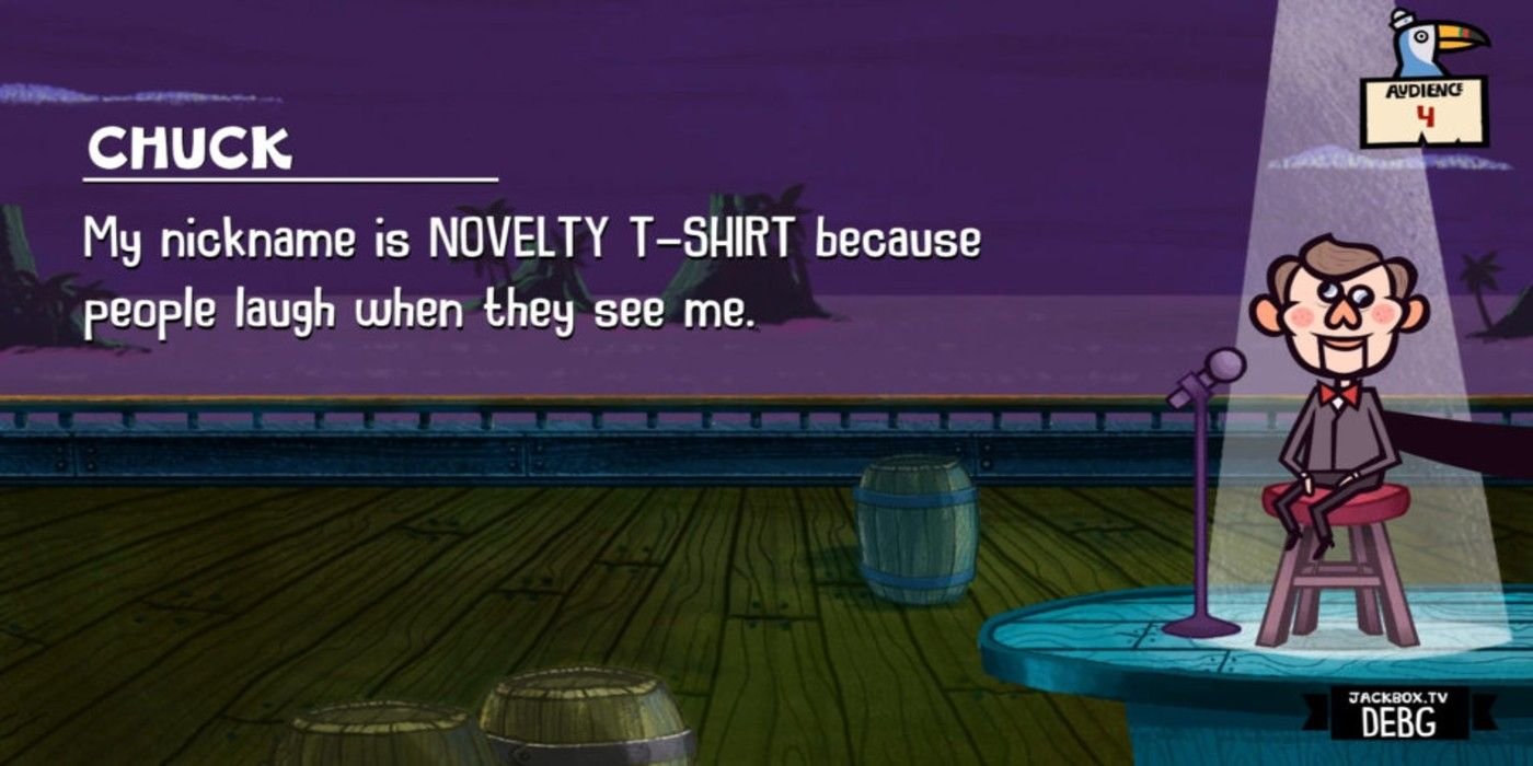 Jack Box 6 Joke Boat dummy comedian sitting on boat