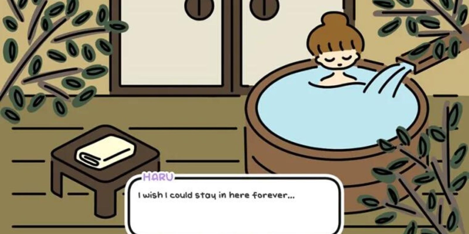 bath in one night, hot springs